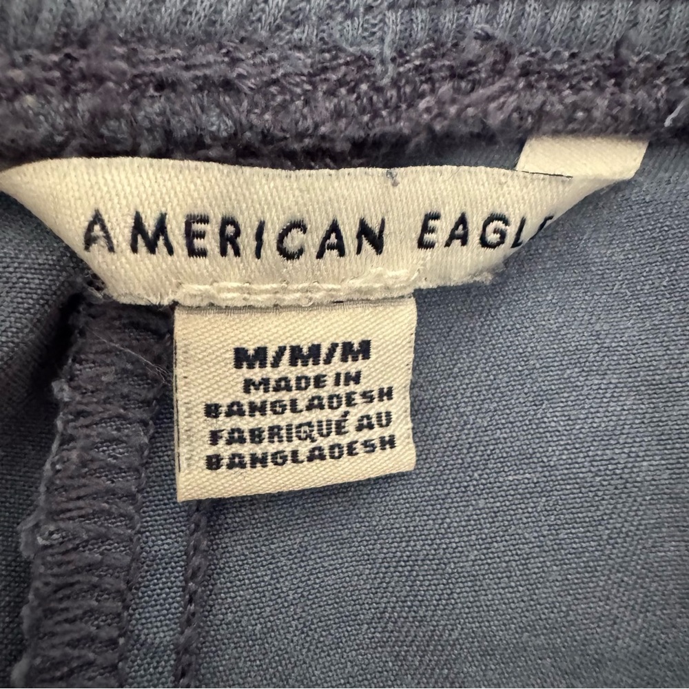 American Eagle Outfitters Slate Blue Cargo Jogger Drawstring Pants Size Medium - Picture 4 of 9